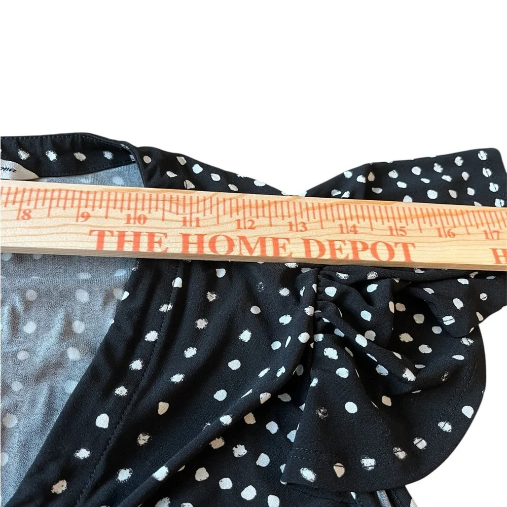 Tommy Bahama Dunmore Dot Black Dress Tassel Ties Size Medium Summer Boho Resort - Picture 8 of 8